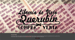 Desktop Screenshot of libreriaquerubin.com
